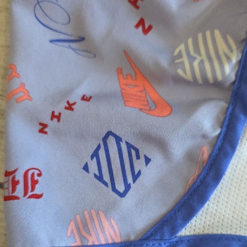 Nike Gray and Blue Athletic Shorts - Picture 4 of 5